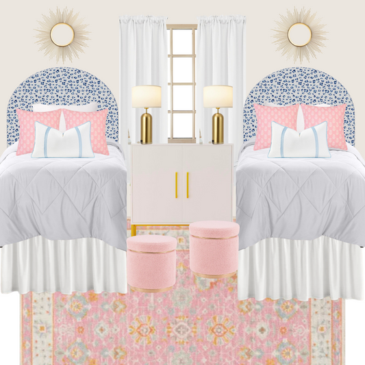 Double Bed Dorm Styling